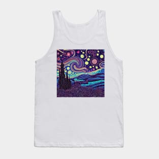 Astronomical Abstract and Starry Night Tank Top